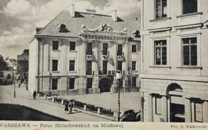 Pocztówka - Warszawa - Pałac Małachowskich na Miodowej - fot. F. Falkowski