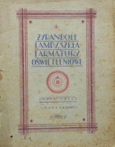 Katalog 1935/36 - Hugon Fried Warszawa - Żyrandole, lampy, szkła i armatury oświetleniowe