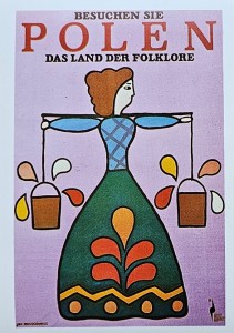 Pocztówka - Polski plakat turystyczny - Polska - graf. Jan Młodożeniec
