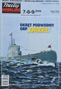 Mały Modelarz (2008) - 07-08-09/2008 - Okręt podwodny ORP Orzeł