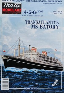 Mały Modelarz (2008) - 04-05-06/2008 - Transatlantyk MS Batory