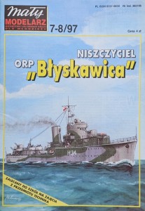 Mały Modelarz (1997) - 07-08/1997 - Niszczyciel ORP Błyskawica