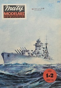 Mały Modelarz (1976) - 01-02/1976 - Pancernik Rodney