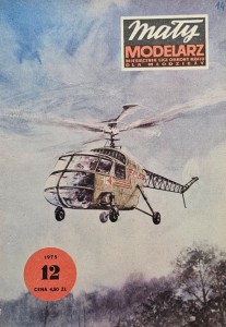 Mały Modelarz (1975) - 12/1975 - Śmigłowiec Bż-4 Żuk