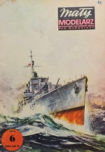 Mały Modelarz (1975) - 06/1975 - Niszczyciel ORP Garland