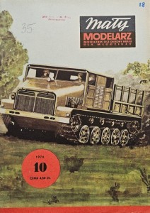 Mały Modelarz (1976) - 10/1976 - Ciągnik Mazur D-350
