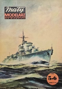 Mały Modelarz (1981) - 05-06/1981 - Niszczyciel ORP Błyskawica