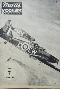Mały Modelarz (1981) - 07/1981 - Samolot Boulton Paul "Defiant"