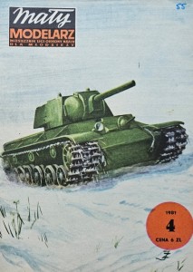 Mały Modelarz (1981) - 04/1981 - Czołg KW-1