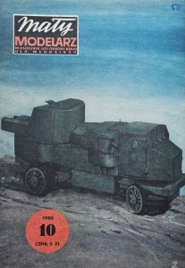 Mały Modelarz (1980) - 10/1980 - Samochód pancerny Putiłow-Garford