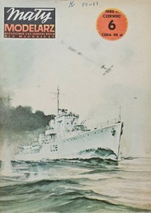 Mały Modelarz (1983) - 06/1983 - Niszczyciel ORP Ślązak