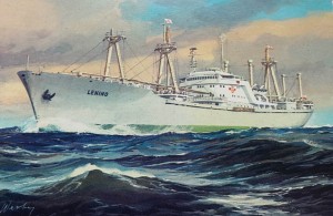 Pocztówka POL Polish Ocean Lines - M/S Lenino