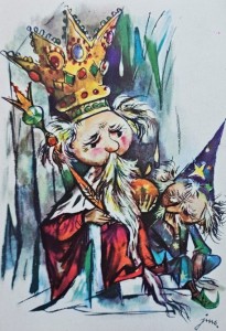 Pocztówka - O Krasnoludkach i o sierotce Marysi - il. J. M. Szancer