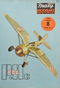 Mały Modelarz (1986) - 08/1986 -  Samolot PZL P-11c