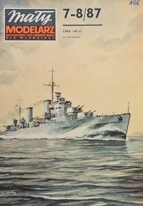 Mały Modelarz (1987) - 07-08/1987 - Lekki krążownik HMS Penelope