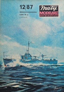 Mały Modelarz (1987) - 12/1987 - Ścigacz artyleryjski S-2 ORP Wilczur (MGB-204)