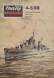 Mały Modelarz (1988) - 04-05/1988 - Krążownik przeciwlotniczy HMS Dido