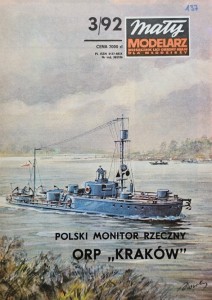 Mały Modelarz (1992) - 03/1992 - Monitor rzeczny ORP Kraków
