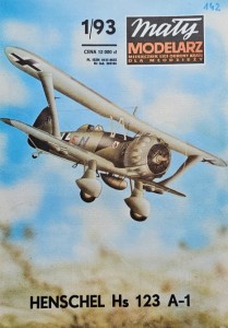 Mały Modelarz (1993) - 01/1993 - Samolot Henschel Hs 123 A-1