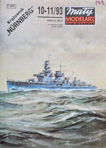 Mały Modelarz (1993) - 10-11/1993 - Krążownik Nurnberg