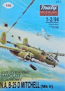 Mały Modelarz (1994) - 01-02/1994 - Samolot B-25 D Mitchell (Mk II)