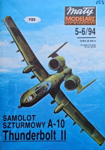 Mały Modelarz (1994) - 05-06/1994 - Samolot szturmowy A-10 Thunderbolt II