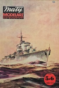 Mały Modelarz (1981) - 05-06/1981 - Niszczyciel ORP Błyskawica