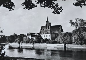 Pocztówka - Wrocław - Gotycki kościół Św. Krzyża - fot. S. Arczyński