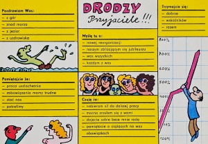 Pocztówka - Drodzy Przyjaciele!!! - il. B. Butenko