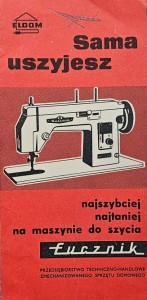 Łucznik - Eldom - maszyna do szycia - folder reklamowy