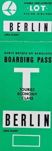 LOT - Polskie Linie Lotnicze - Karta wstępu do samolotu - Berlin