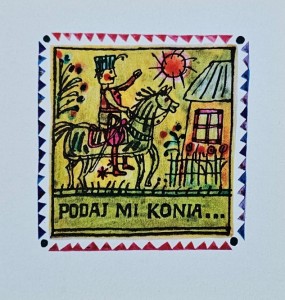 Karnet - Oskar Kolberg - Pieśni ludu polskiego - Podaj mi konia - il. Marian Stachurski
