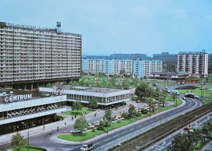 Pocztówka - Katowice - Ulica Armii Czerwonej - fot. J. Tymiński