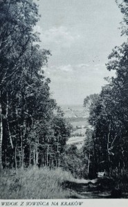 Pocztówka - Widok z Sowińca na Kraków