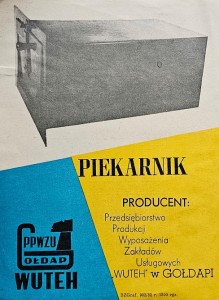 PPZWU Gołdap WUTEH - Piekarnik - folder reklamowy