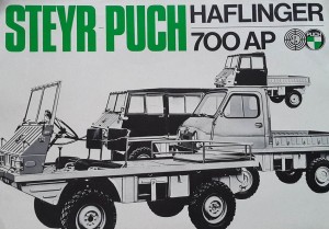 Steyr Puch Haflinger 700 Ap - prospekt folder