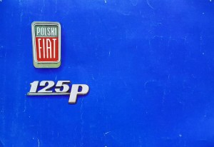 Polski Fiat 125p - prospekt folder w języku rosyjskim