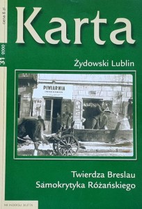 Karta 31/2000 - Żydowski Lublin, Twierdza Breslau, Samokrytyka Różańskiego