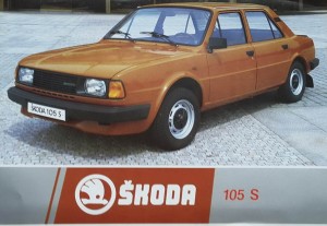 Skoda 105 S - Motokov - prospekt folder