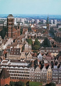 Pocztówka PLL LOT - Gdańsk Stare Miasto - fot. L. Zielaskowski