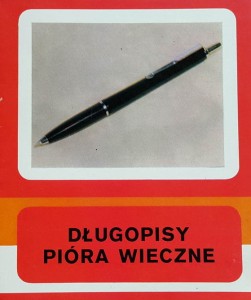 Zenith - długopisy pióra wieczne - folder reklamowy z PRL-u 
