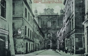 Pocztówka Poznań - Posen - Jesuitenstrasse - ul. Jezuicka - Fara